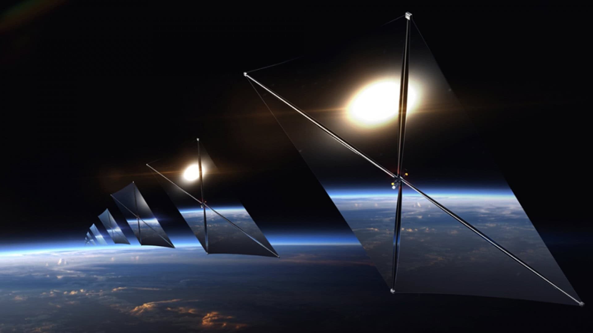 Satélites com espelhos solares